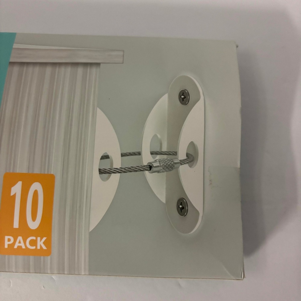 4our Kiddies Furniture Anchors 10 Pack Anti Tip Straps Baby Proofing Black - Picture 6 of 9
